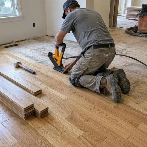 Hardwood installed in a Wellesley farmhouse with seasonal humidity planning
